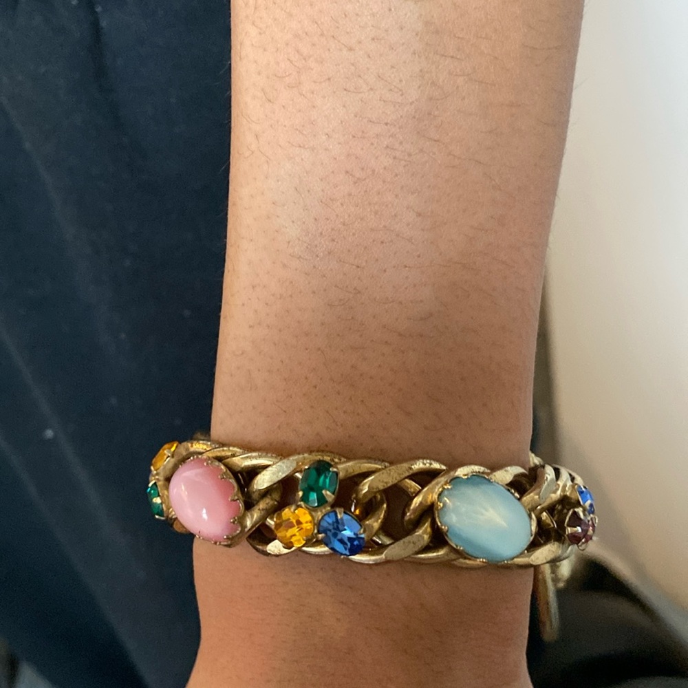 VINTAGE KAFIN NEW YORK MULTI STONE BRACELET